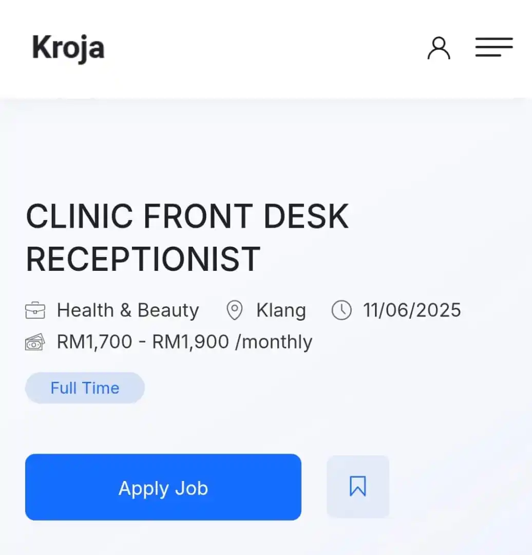KROJA - Job Vacancy Malaysia post