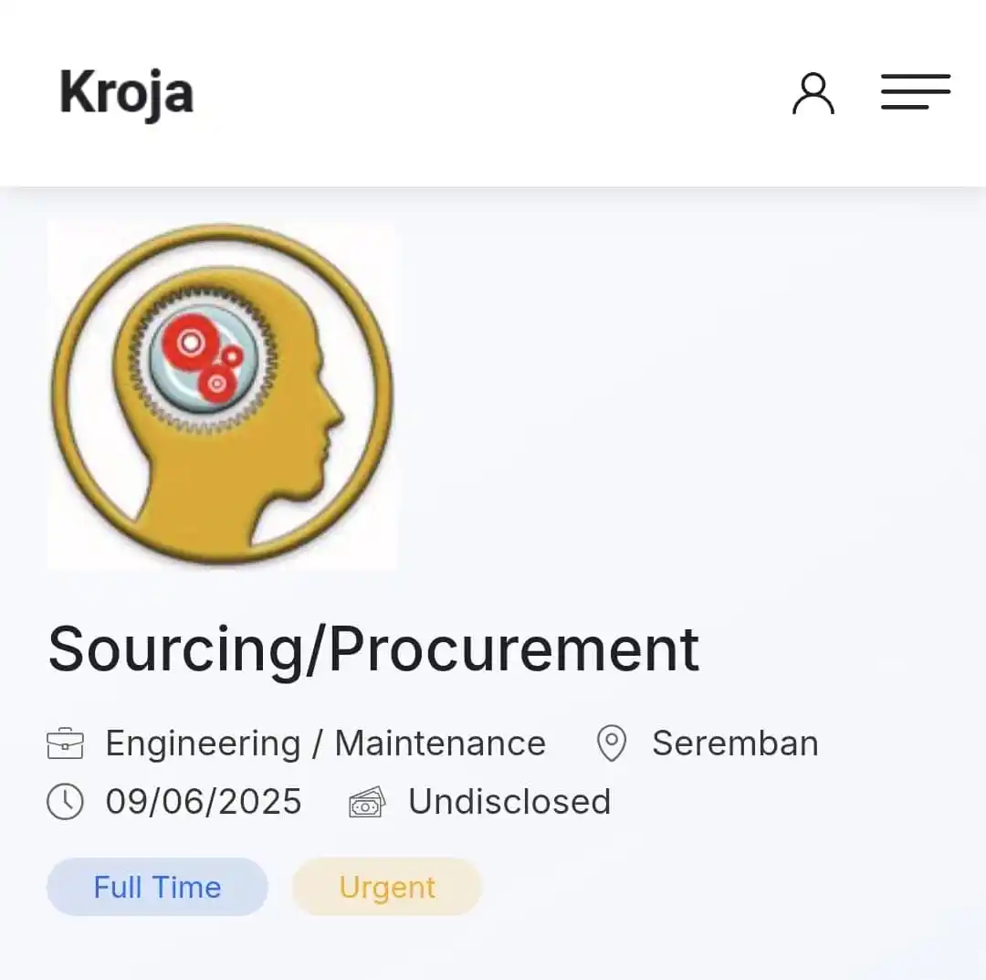 KROJA - Job Vacancy Malaysia post
