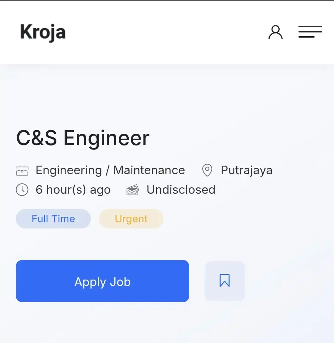 KROJA - Job Vacancy Malaysia post