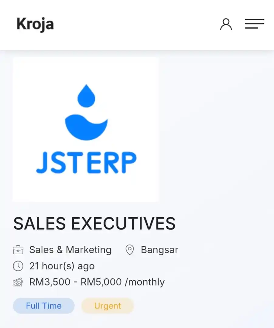 KROJA - Job Vacancy Malaysia post
