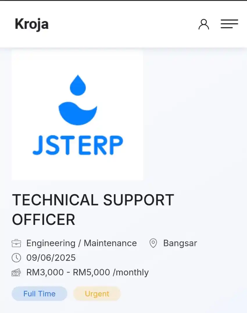 KROJA - Job Vacancy Malaysia post