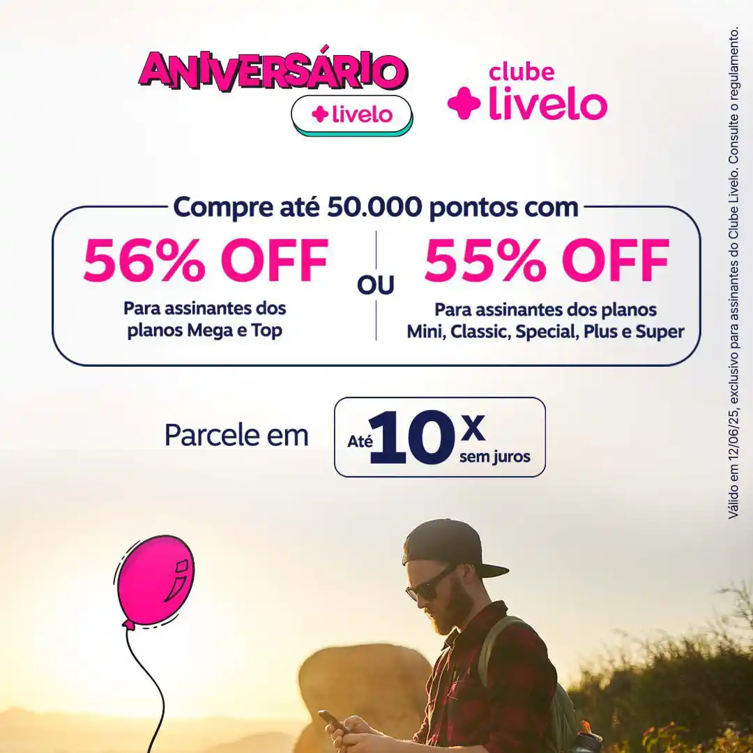 Image from Livelo: Compra de pontos: Pontos com até 56% OFF 💸É só HOJE, aproveite! ⏰ C...