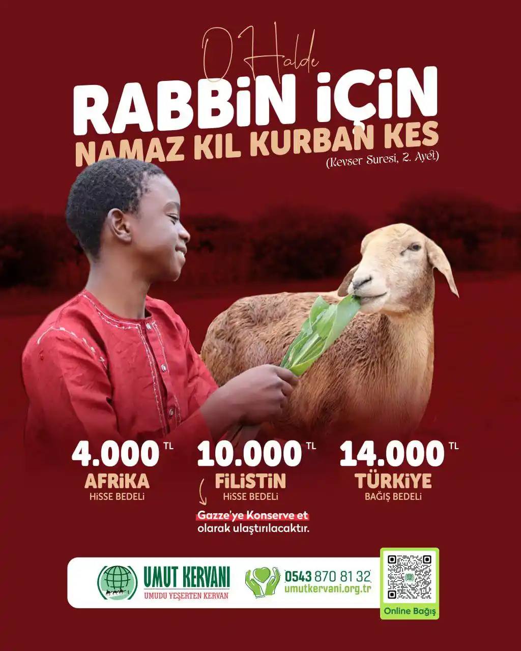 Image from Umut Kervanı Vakfı: CUMAMIZ MÜBAREK OLSUN “O hâlde Rabbin için namaz kıl ve kurban kes.” ...