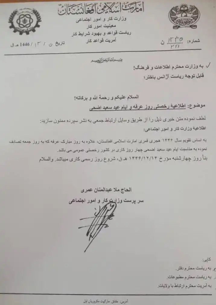 کارموندنه او نور اړين معلومات post