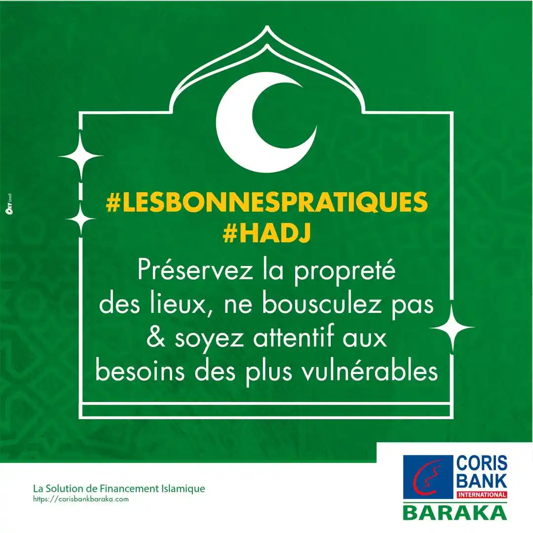 Image from Coris Bank International Togo: Dans l'enceinte sacrée de La Mecque, le respect est primordial. <a c...