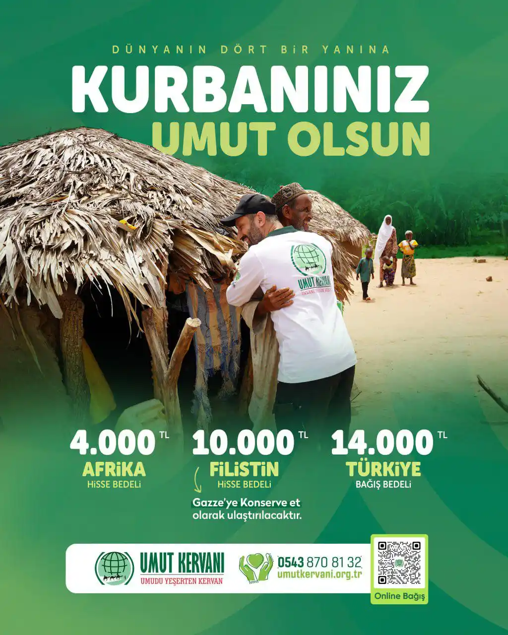 Image from Umut Kervanı Vakfı: DÜNYANIN DÖRT BİR YANINA KURBANINIZ UMUT OLSUN. 🔴Afrika Hisse Bedeli...