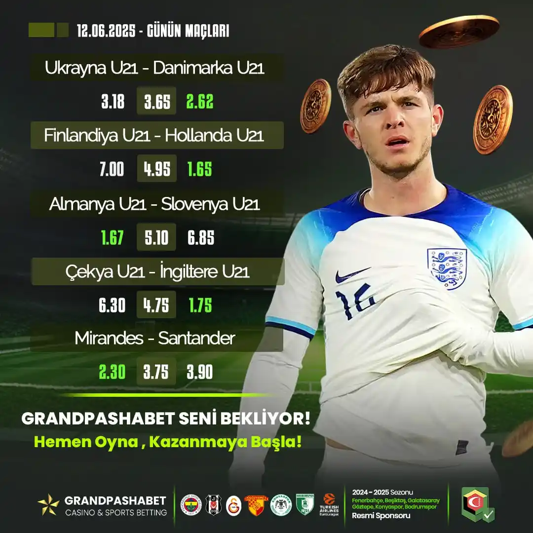 Image from GrandPasha Resmi: 🏆 *En Yüksek Oranlarla  Günün Maçları Grandpasha'da!*  ⚽️Ukrayna U21 ...