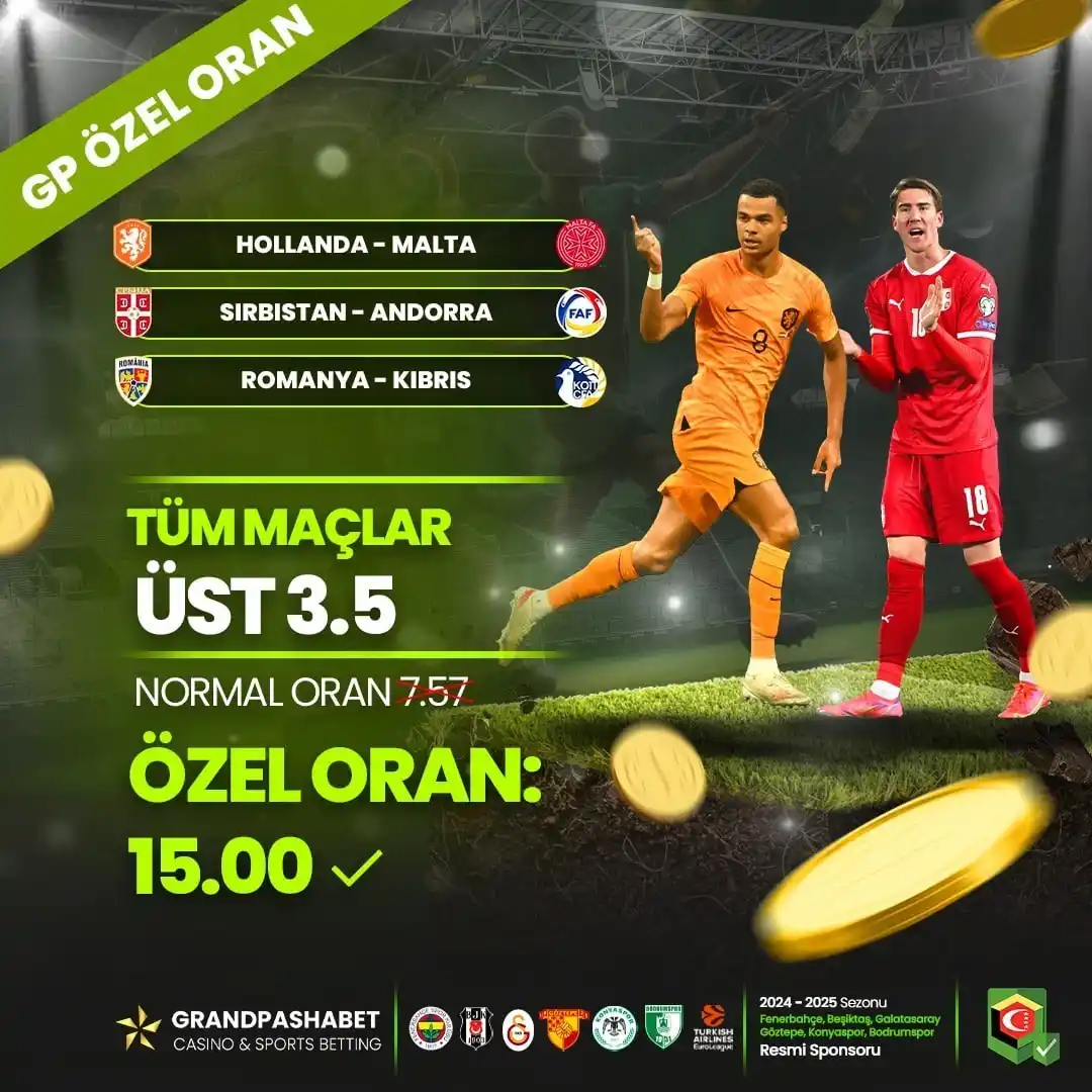 Image from GrandPasha Resmi: *Hollanda X Malta, 🆚 Sırbistan X Andorra,🆚 Romanya X Kıbrıs Maçının ...