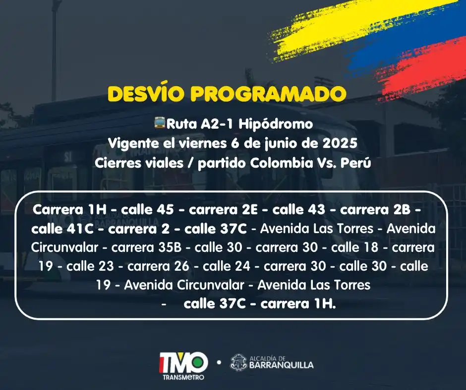 Transmetro Barranquilla post