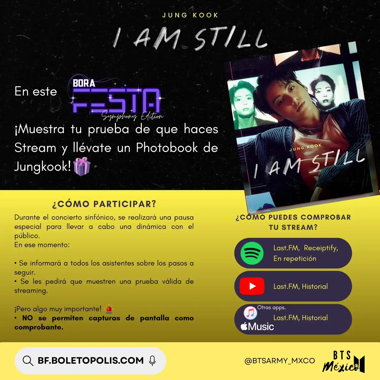 Image from INFO BTS México 🇲🇽 : ¿Irás al BORA FESTA SYMPHONY EDITION? ¡Te tenemos una sorpresa! 🎁💜 ...