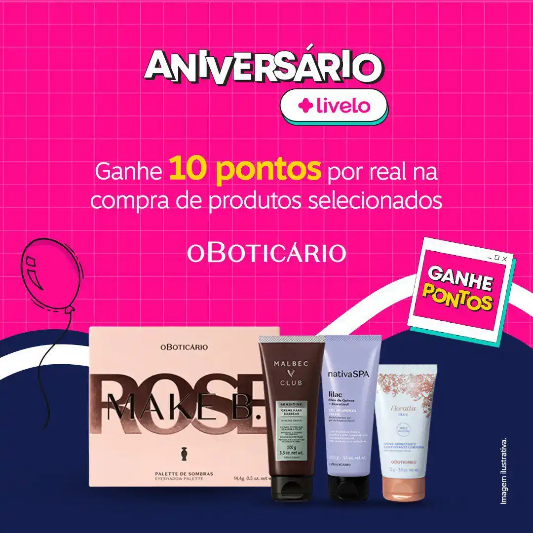 Image from Livelo: Junte pontos com a Livelo & O Boticário: até 10 pontos por real gasto ...