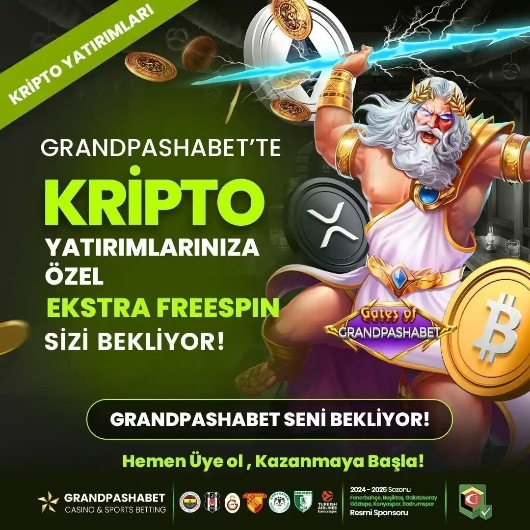Image from GrandPasha Resmi: 🎁 *KRİPTO YATIRIMLARINIZA ÖZEL FREESPIN HEDİYE* 🎁 🏆 *VEVO ve TURBO...