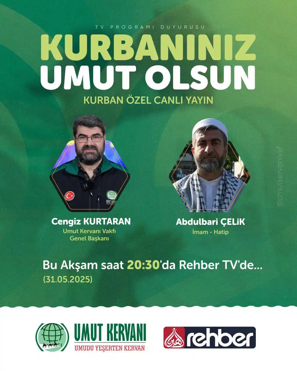 Image from Umut Kervanı Vakfı: 📺 KURBAN ÖZEL CANLI YAYIN PROGRAMI Umut Kervanı olarak 2025 Yılı Kur...