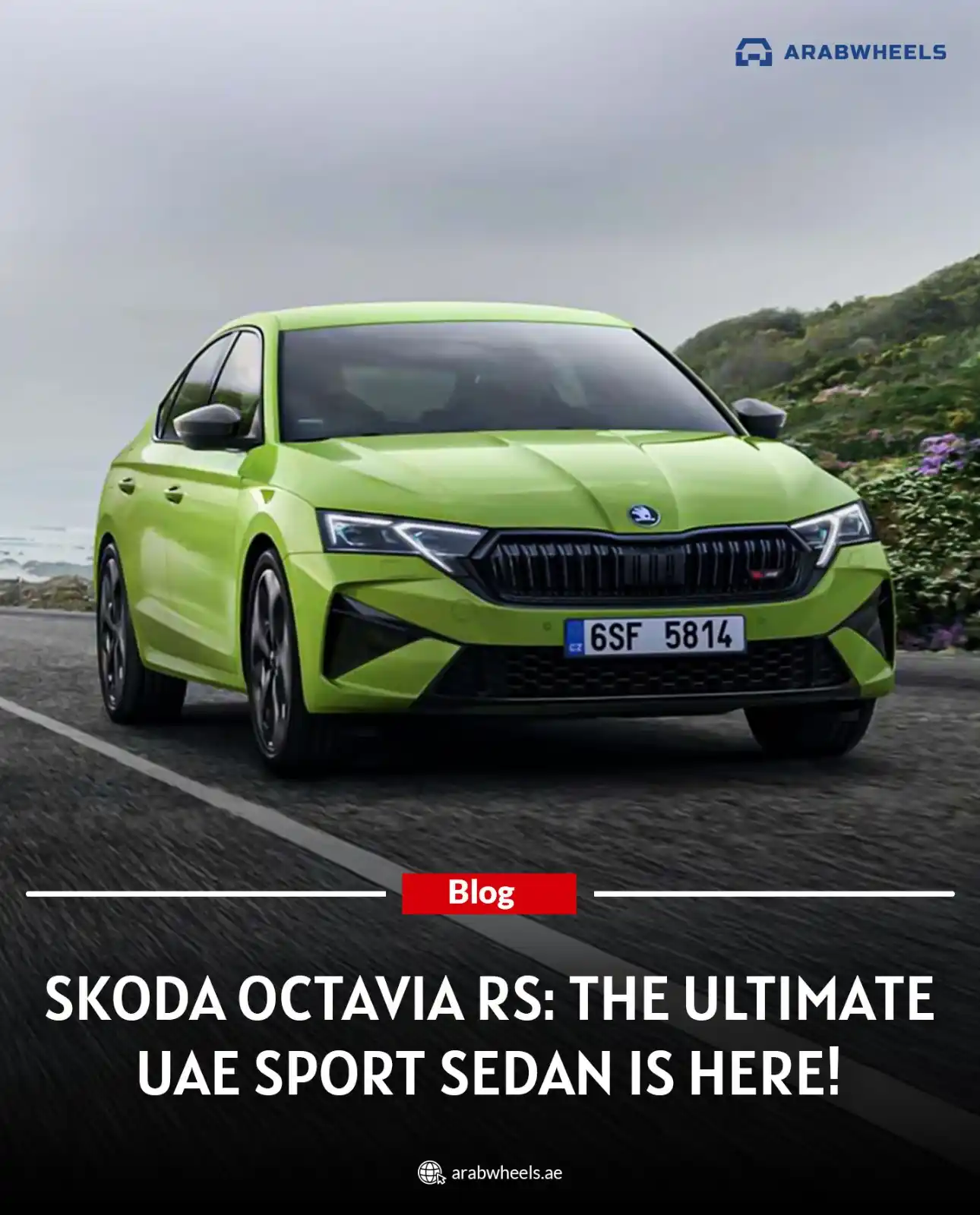 Image from ArabWheels: Meet the Skoda Octavia RS — the ultimate sport sedan now in the UAE! ⚡...
