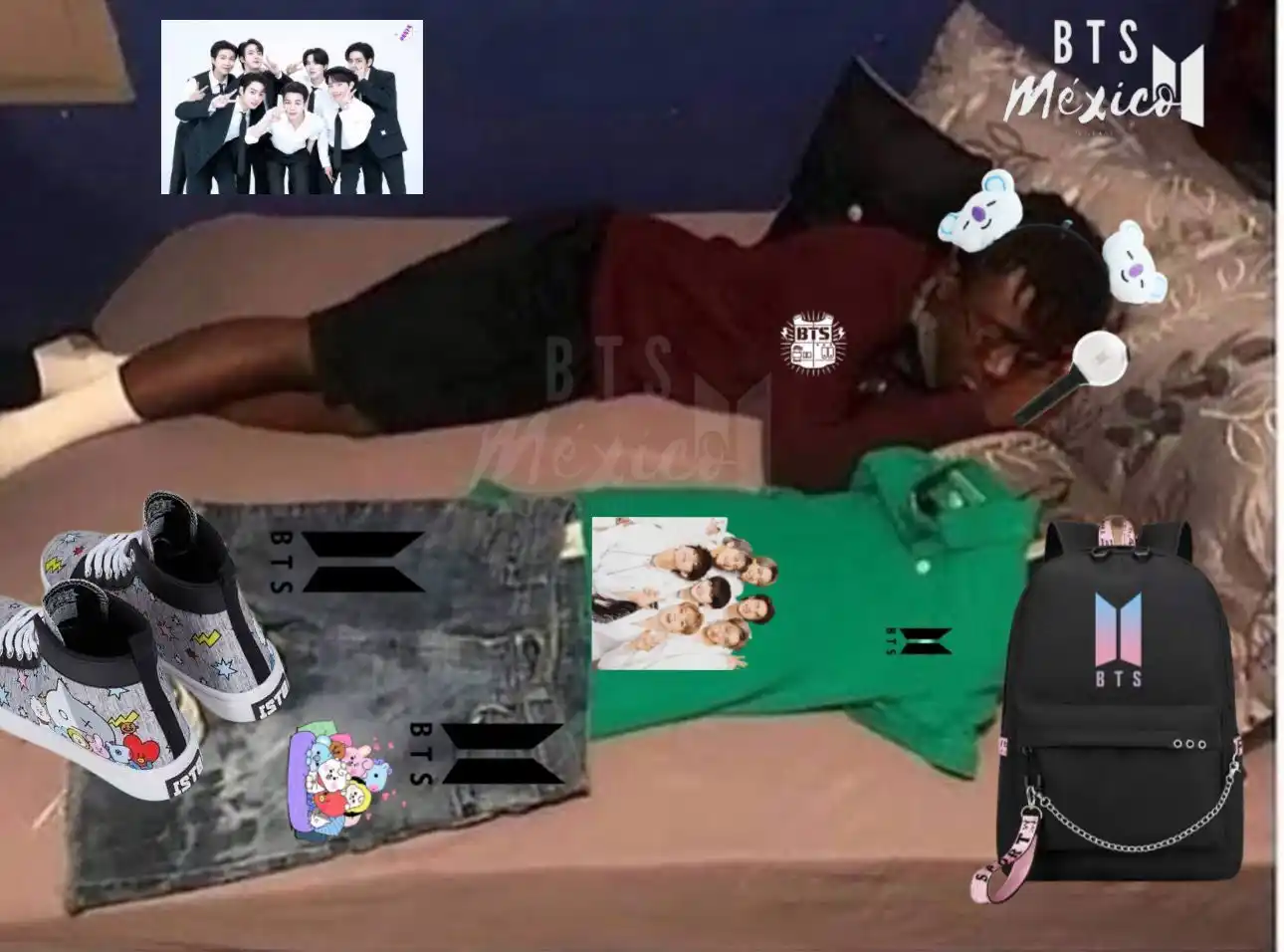Image from INFO BTS México 🇲🇽 : NamJoon esperando que den las 00:00 del 10 de junio para ya irse del S...