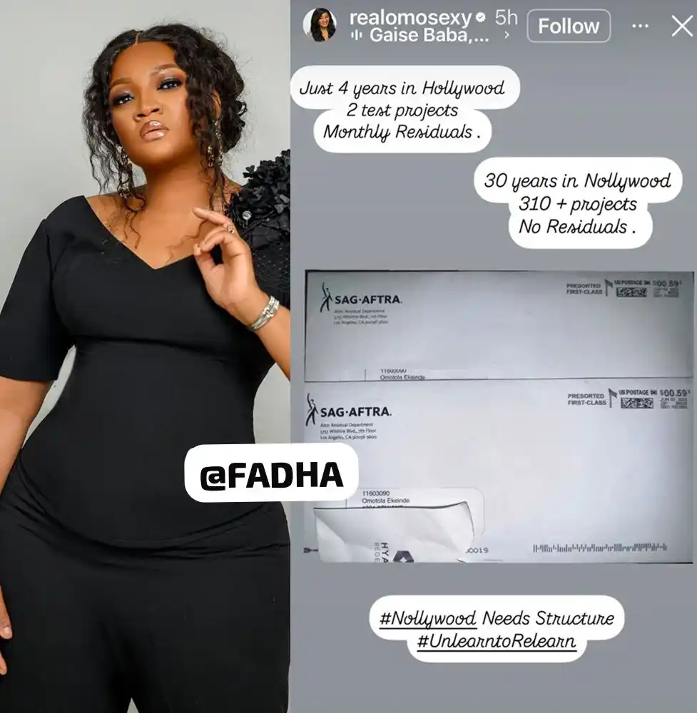 Image from FADHA: "Nollywood needs structure" - Actress Omotola Jalade-Ekeinde says afte...