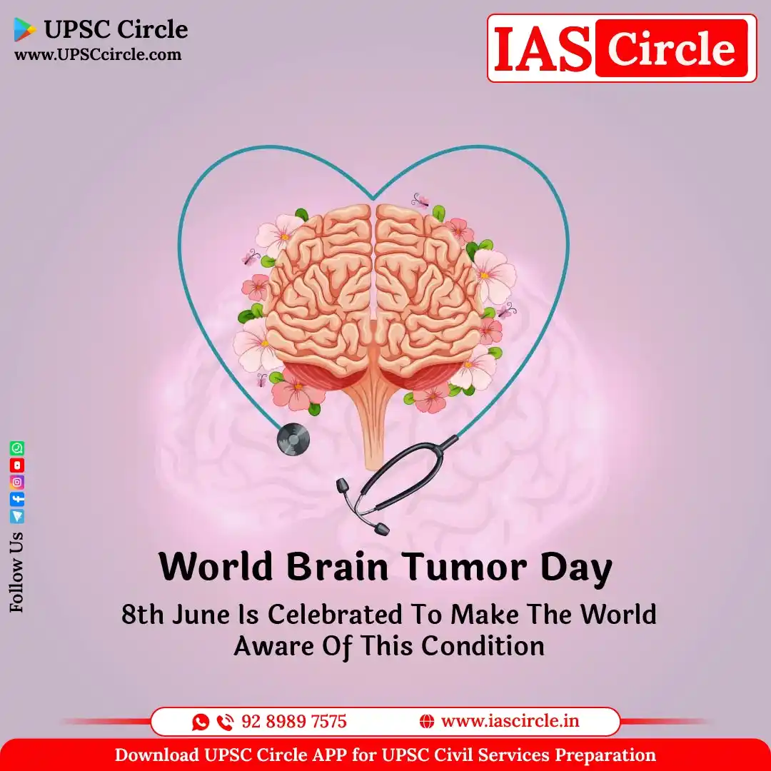 Image from IAS Circle for UPSC Civil Services Preparation: On World Brain Tumor Day, let's raise awareness, promote early diagnos...