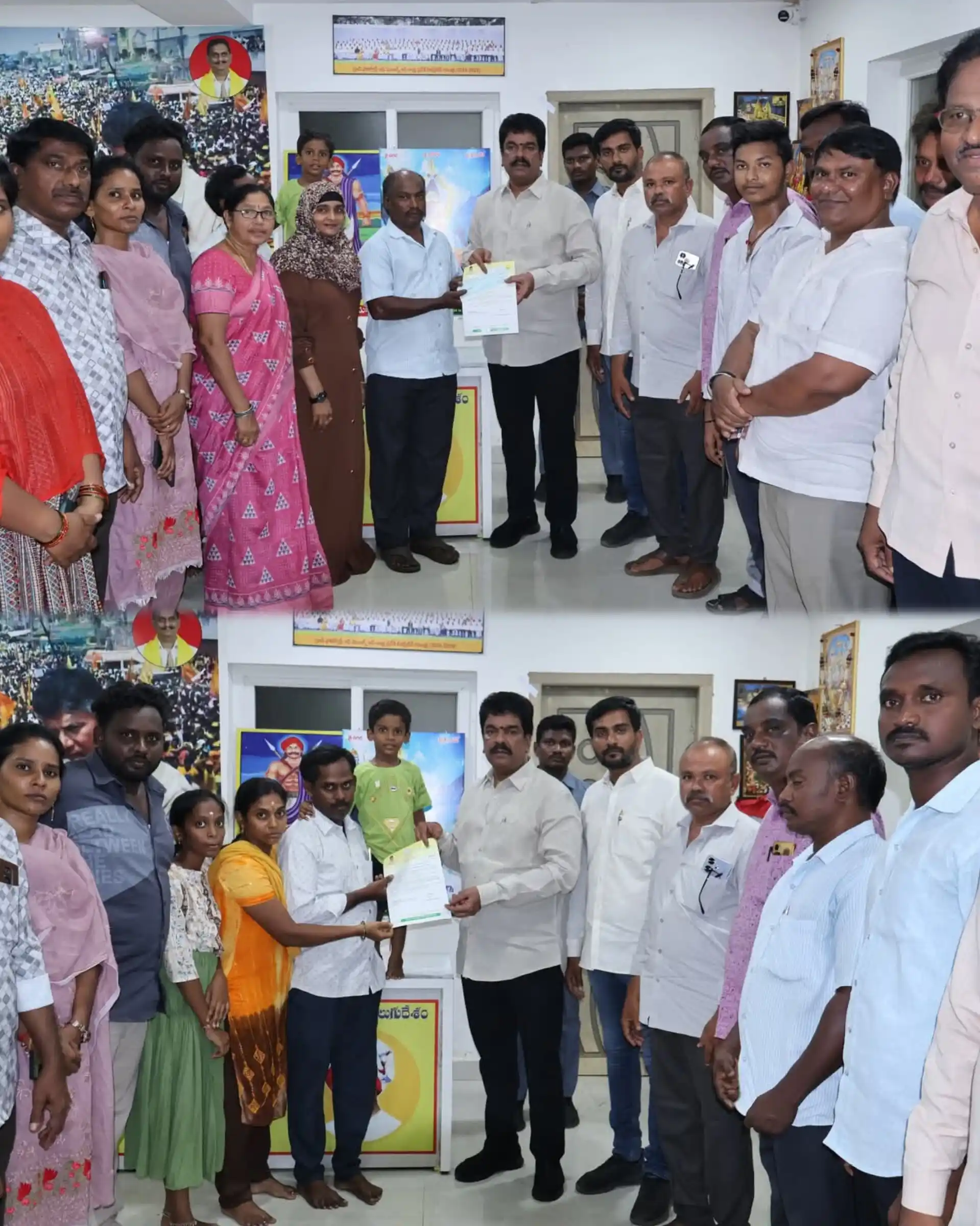 Image from Bonda Uma | TDP: *సెంట్రల్ నియోజకవర్గ తెలుగుదేశం పార్టీ కార్యాలయం నందు 59వ డివిజన్ సింగ...