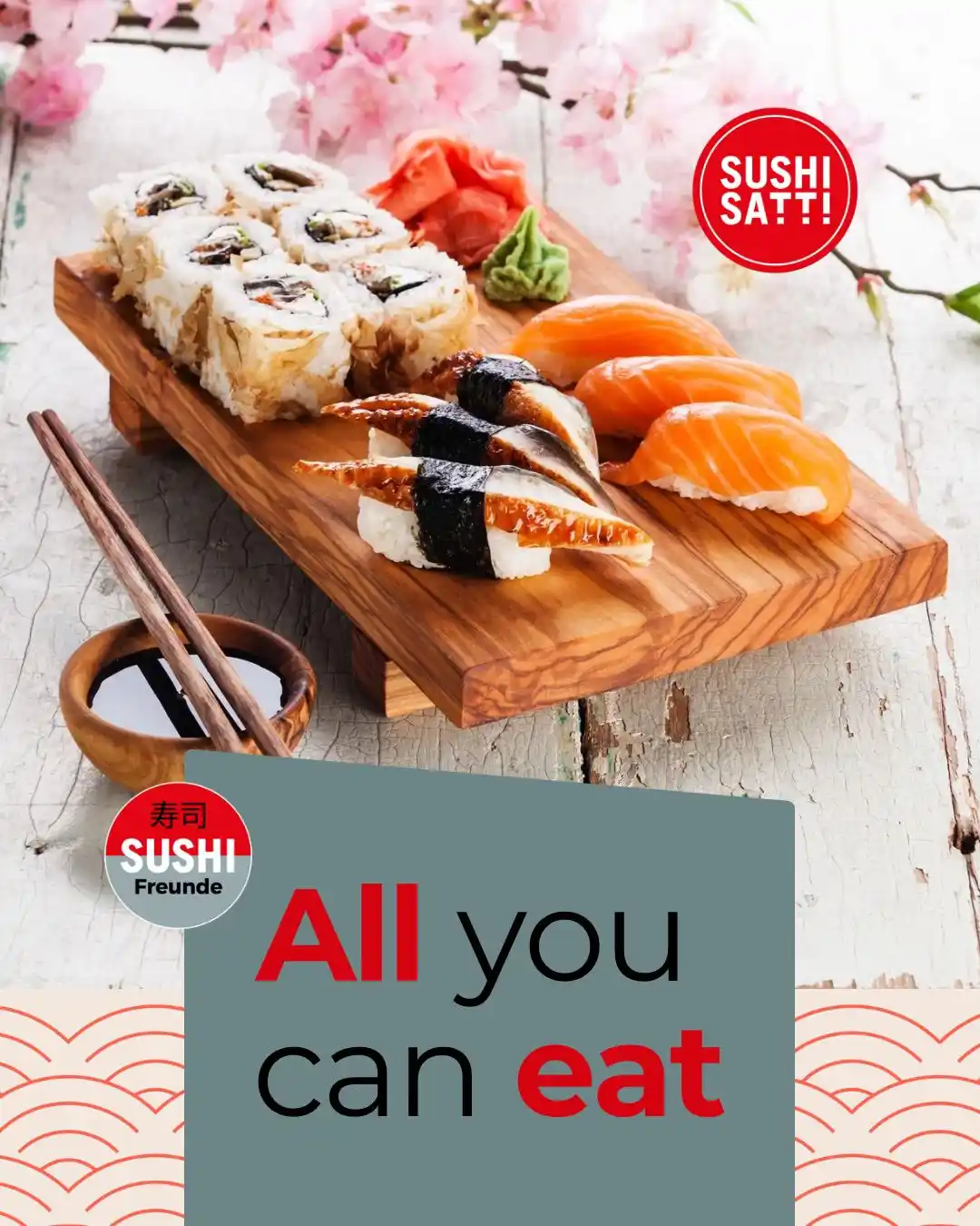 Image from Sushifreunde Magdeburg: 🍣 *Sushi satt am 7. Juni!*🍣 Lust auf unbegrenzten Sushi-Genuss? Dann...