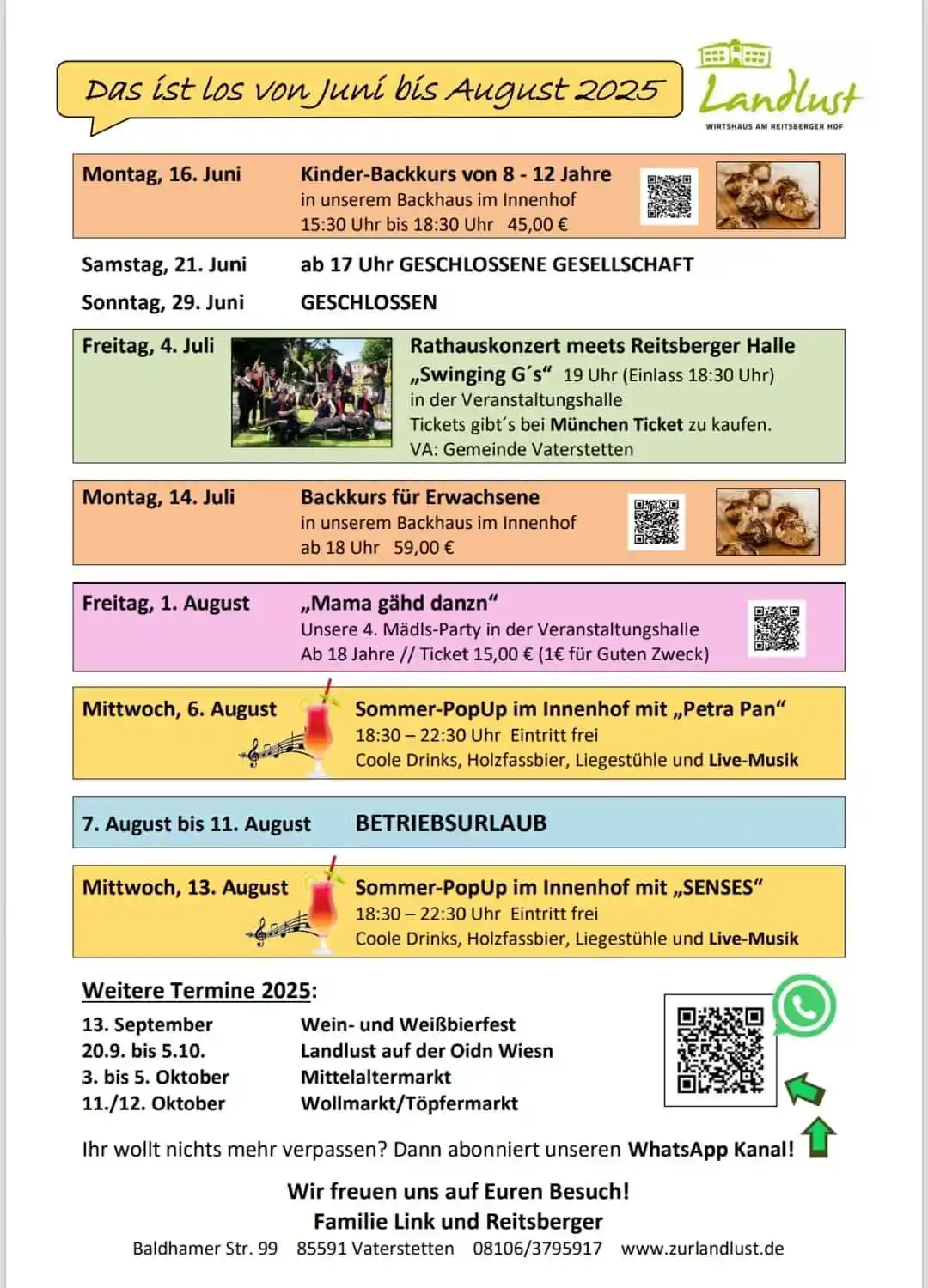 Landlust Wirtshaus am Reitsberger Hof post