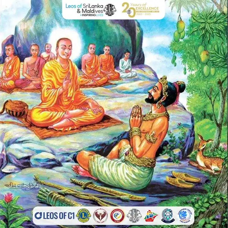 Image from Leo Club Of Kolonnawa: 🌕✨ Wishing you all a blessed පොසොන් පෝය Day! Today marks the sacred ...