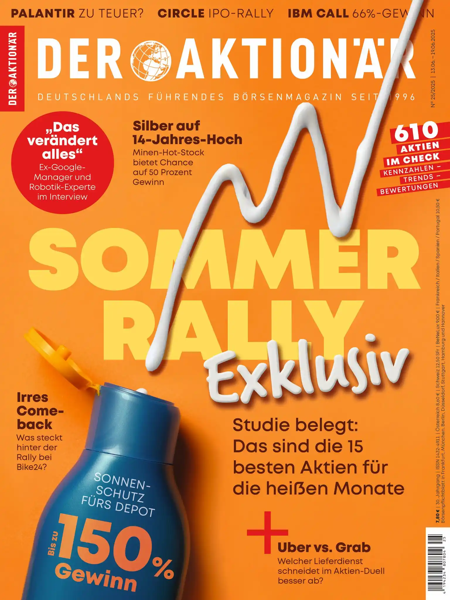 Image from DER AKTIONÄR: 15 heiße Aktien: So holen Sie sich die Sommer-Rendite 🔝 Neue Ausgabe...