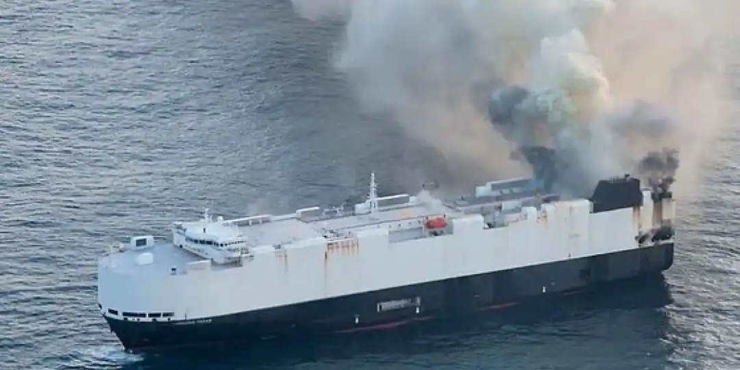 Image from Drone Express Pvt Ltd: A salvage crew is expected to reach the scene of the Morning Midas, th...