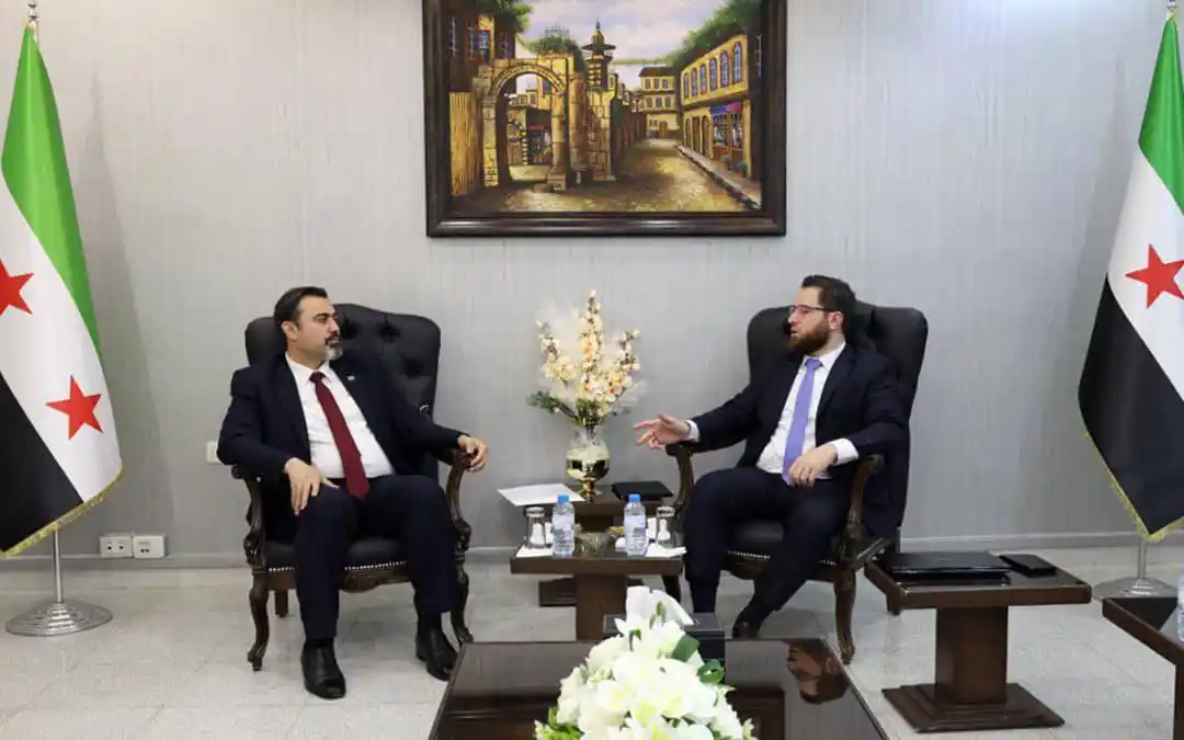 Image from الإخبارية صوت الشعب: الوزيران السكاف وتركو يبحثان سُبل تطوير الواقع المؤسسي في وزارة التربي...