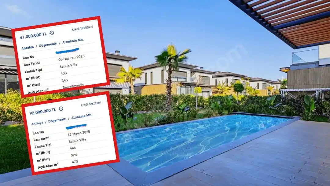 Image from AHB MEDYA: Antalya Altınkale’deki Villa Fiyatları Dudak Uçuklattı! Aynı Özellikte...