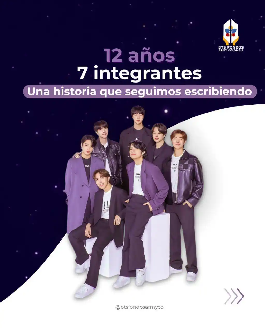 Image from BTS Fondos ARMY Colombia 🇨🇴💜🎧: 💜 ¡ARMY, gracias infinitas! Hoy cerramos oficialmente la recolección...