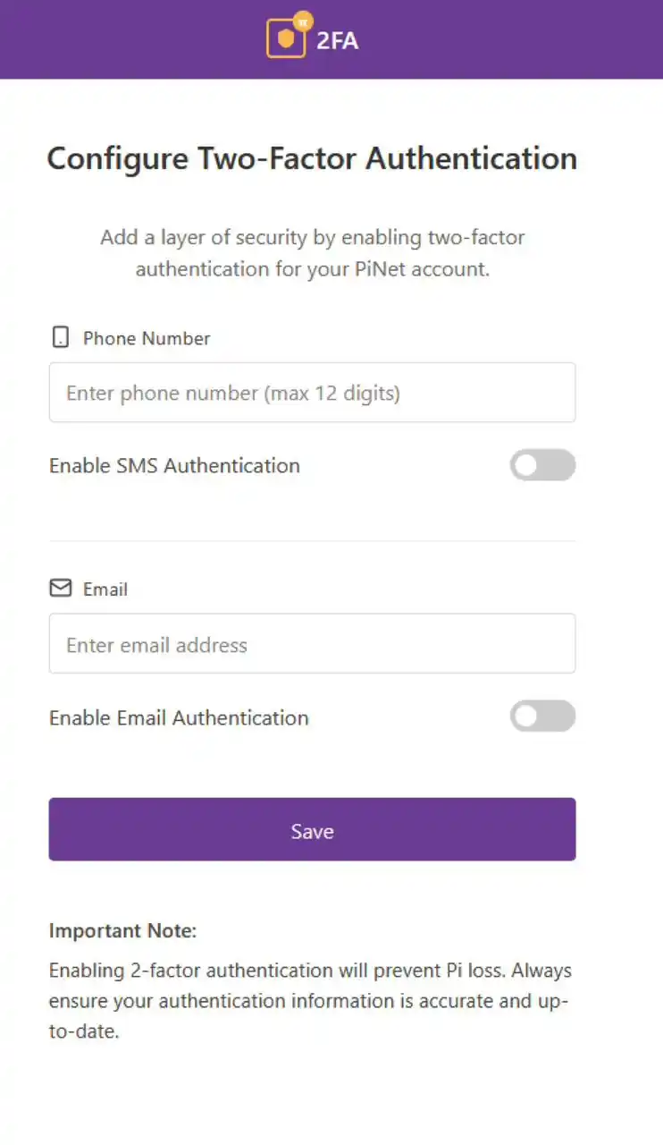 Image from KINGS CRYPTO HUB 💰😎: 🚨 As many pioneers have been crying for 2FA to protect $Pi wallet tra...