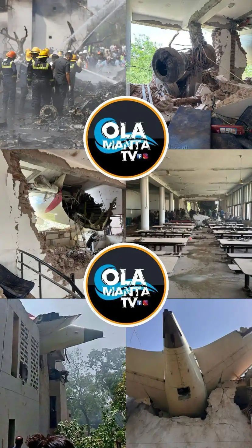Image from 🔴OlaMantaTV🔴: 🔴ATENCIÓN || Tragedia aérea en la India: avión con destino a Londres ...