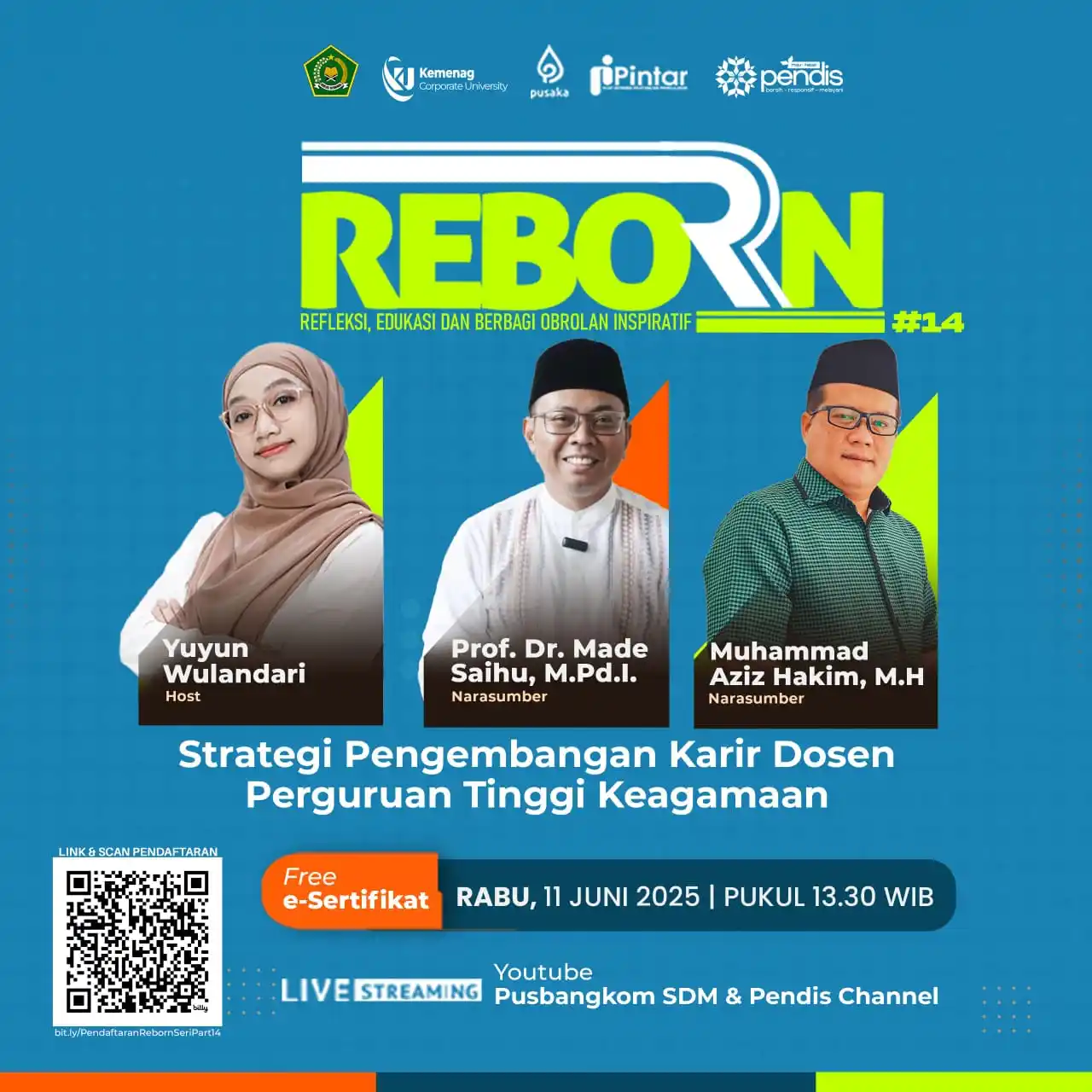 Image from UIN Syarif Hidayatullah Jakarta: 📢 _Ayo Ikuti Refleksi Edukasi dan Berbagi Obrolan Inspiratif (REBORN)...
