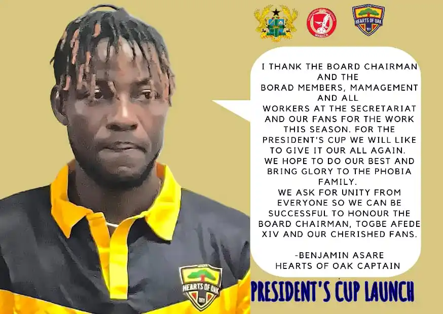 Image from Auroras Football Club: 🔴🔵🟡 | 🌳 Benjamin Asare Captain’s Call. A message of unity, team...