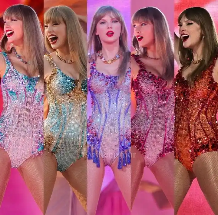 Image from Taylor Swift | Español 💚💛💜❤️🩵🖤: 💘| *Bodys Lover, The Eras Tour* > Bodysuit entallado de Atelier Ver...