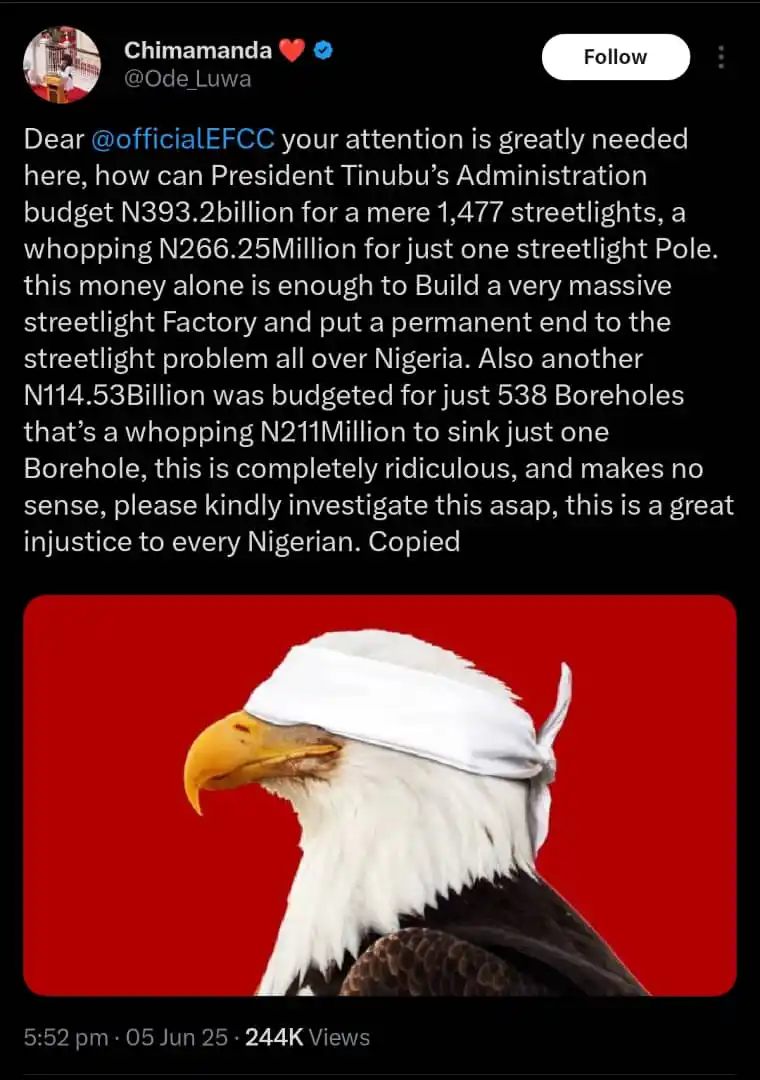 Image from DOBIS CRYPTO SERIES: Dear @officialEFCC your attention is greatly needed here, how can Pres...