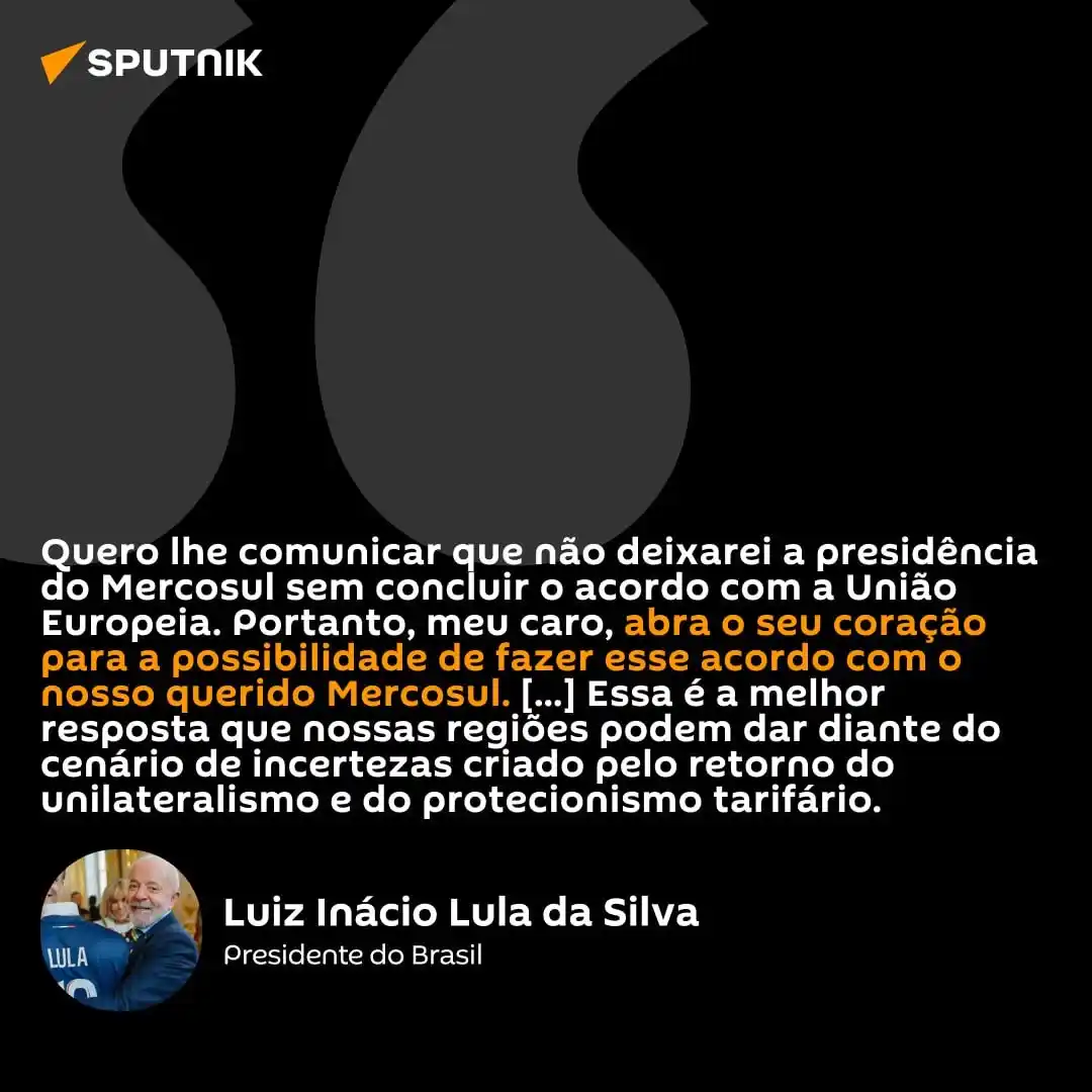 Image from Sputnik Brasil: 🤝 Durante visita oficial a Paris nesta quinta-feira (5), o presidente...