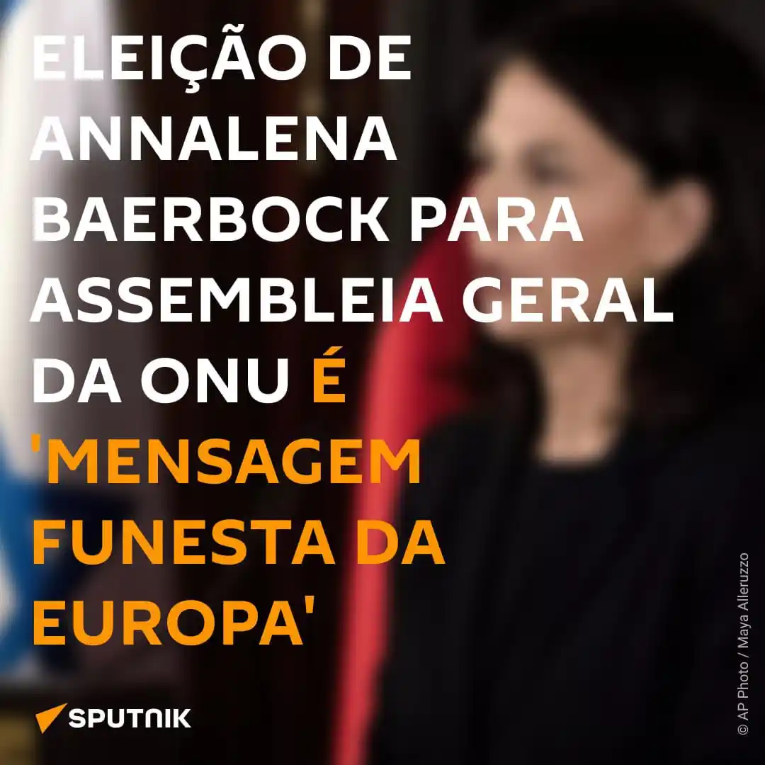 Image from Sputnik Brasil: 📌 Embora a Assembleia Geral da Organização das Nações Unidas (ONU) nã...