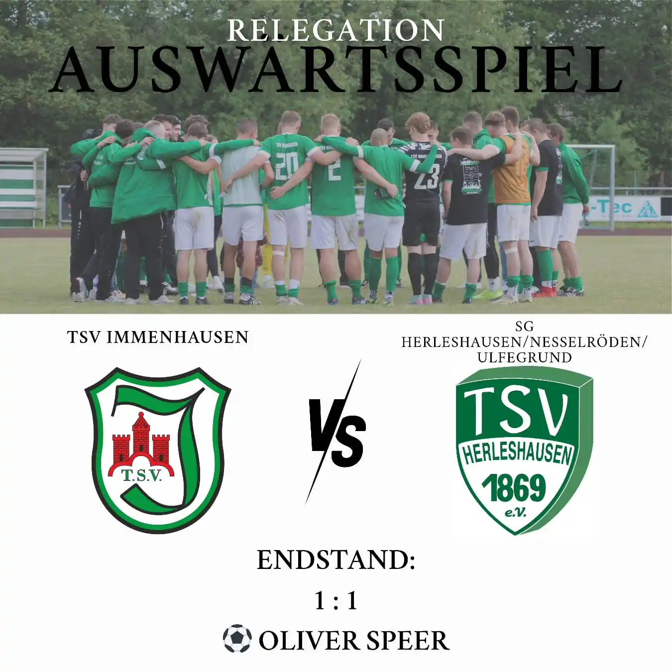 Image from TSV Immenhausen: Endstand nach dem heutigen Relegationsspiel: TSV Immenhausen gegen SG...