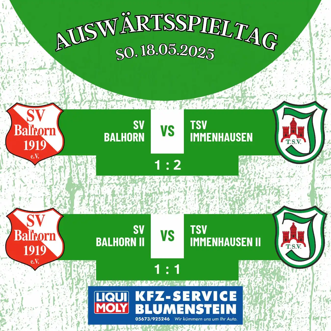 Image from TSV Immenhausen: Endstand nach dem heutigen Spieltag: 2. Mannschaft ⚽️ Eigentor vom Ge...