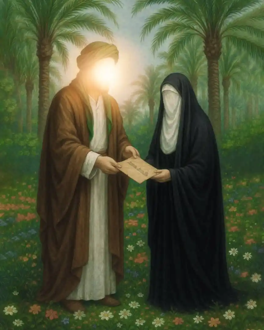 Image from قناة النعيم الفضائية : فدك... هبة النبوة وامتحان الأمة في أواخر أيام النبي الأكرم (صلى الله ...