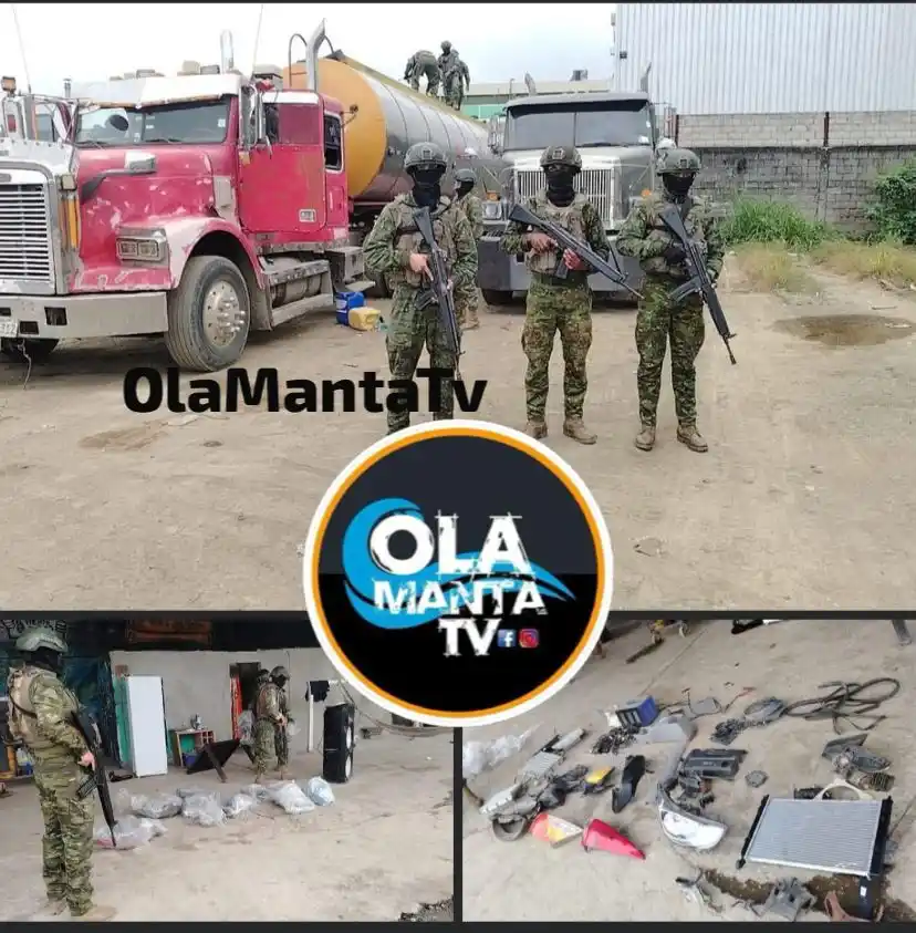 Image from 🔴OlaMantaTV🔴: 🔴GUAYAQUIL || ¡MODIFICABAN LOS VEHÍCULOS CON PIEZAS ROBADAS!🔴 En un...