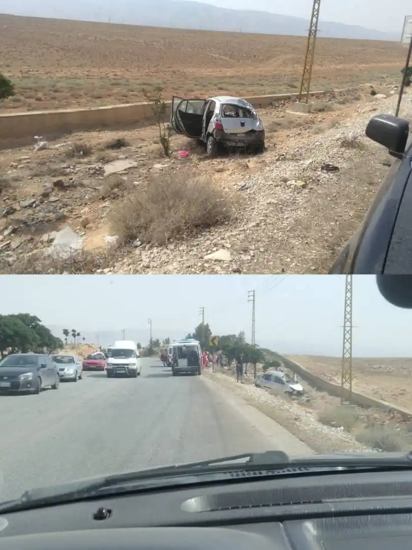 Image from Rasd News Leb: حادث سير مروع على طريق الهرمل قرب حاجز المحطة ، ما أدى إلى جرح شاب من ...