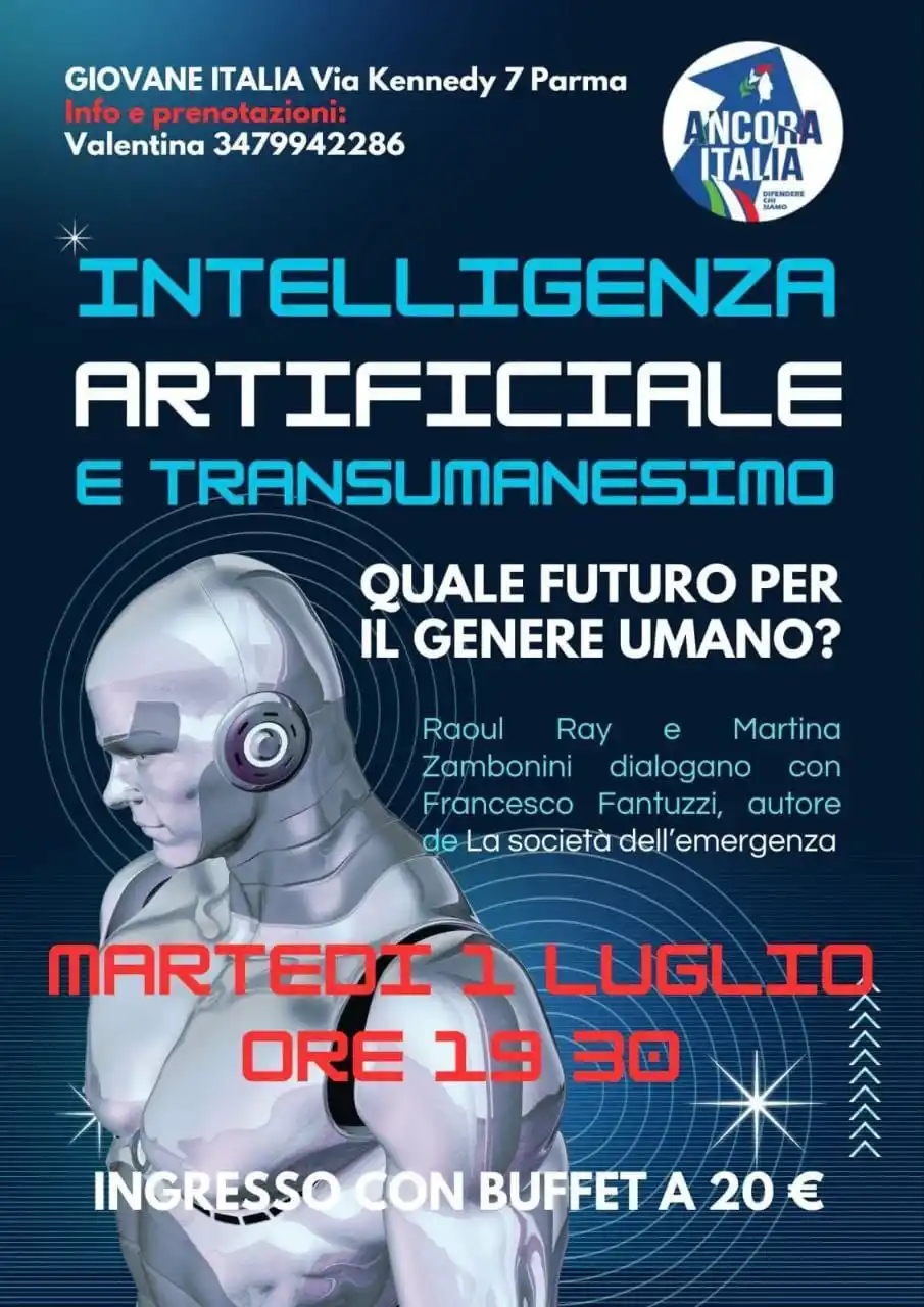 Image from ANCORA ITALIA UFFICIALE: 📌 INTELLIGENZA ARTIFICIALE E TRANSUMANESIMO. Quale futuro per il ge...