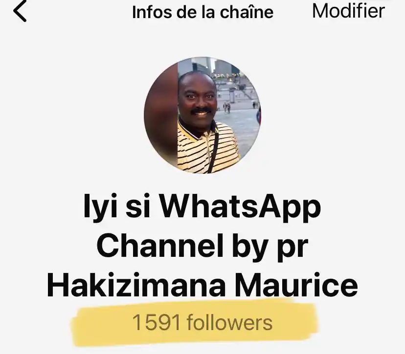 Image from Iyi si WhatsApp Channel by pr Hakizimana Maurice : Iyi si WhatsApp Channel: urubuga rubaho amakuru(actualité) internation...