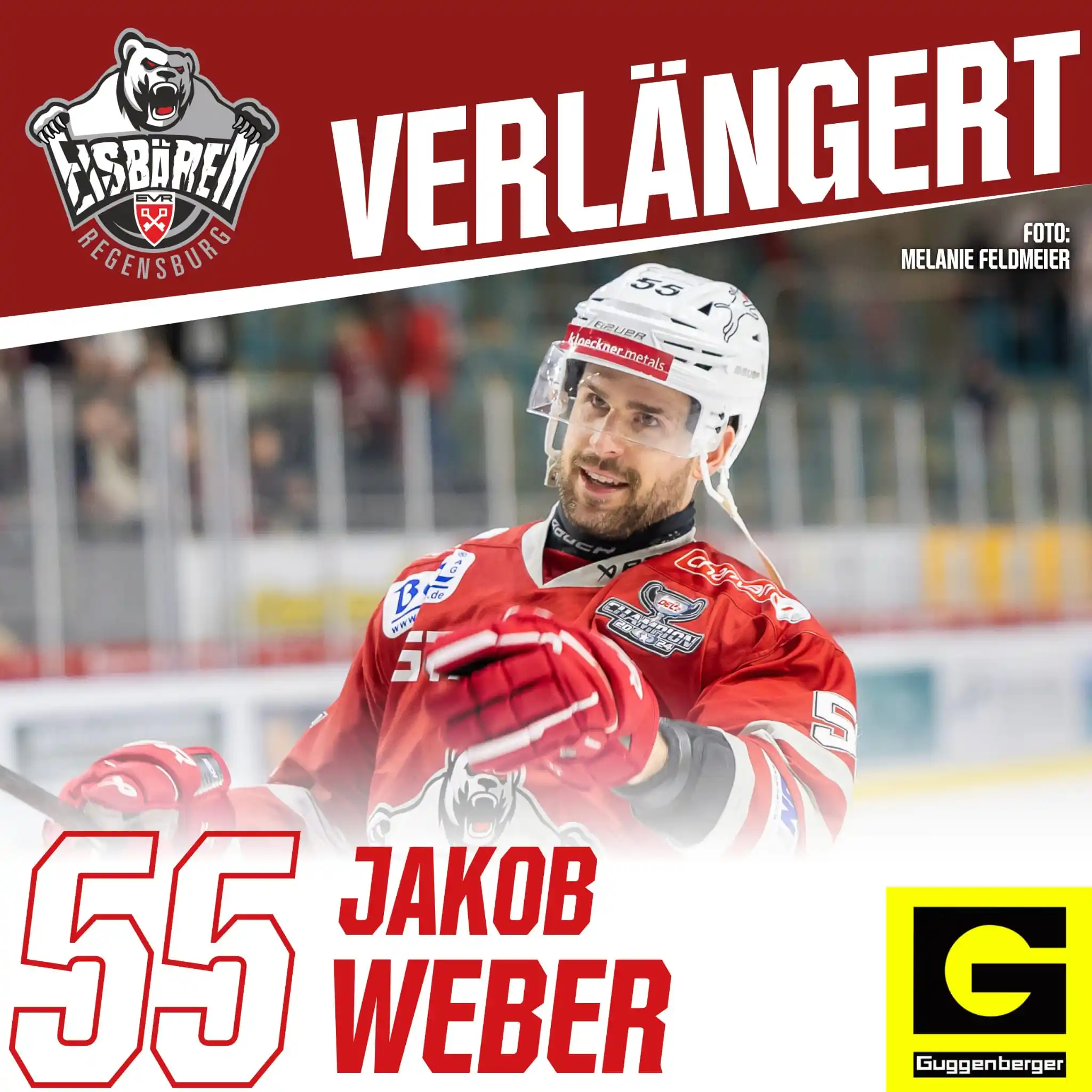 Image from Eisbären Regensburg: JAKOB WEBER BLEIBT EIN EISBÄR! Nächster wichtiger Schritt in der Kade...