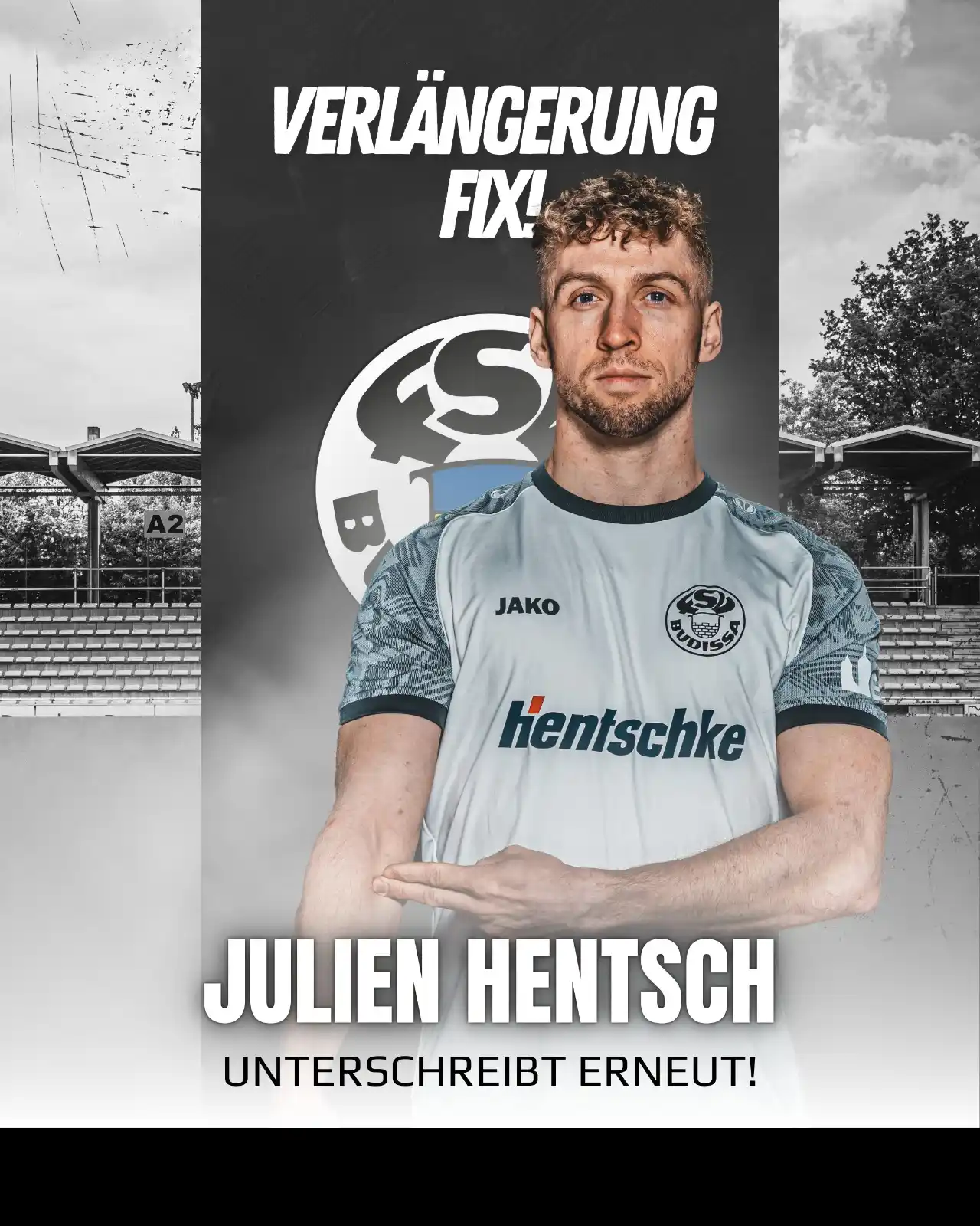 Image from FSV Budissa Bautzen: Julien Hentsch bleibt Budissa auch in der Saison 2025/2026 erhalten! �...
