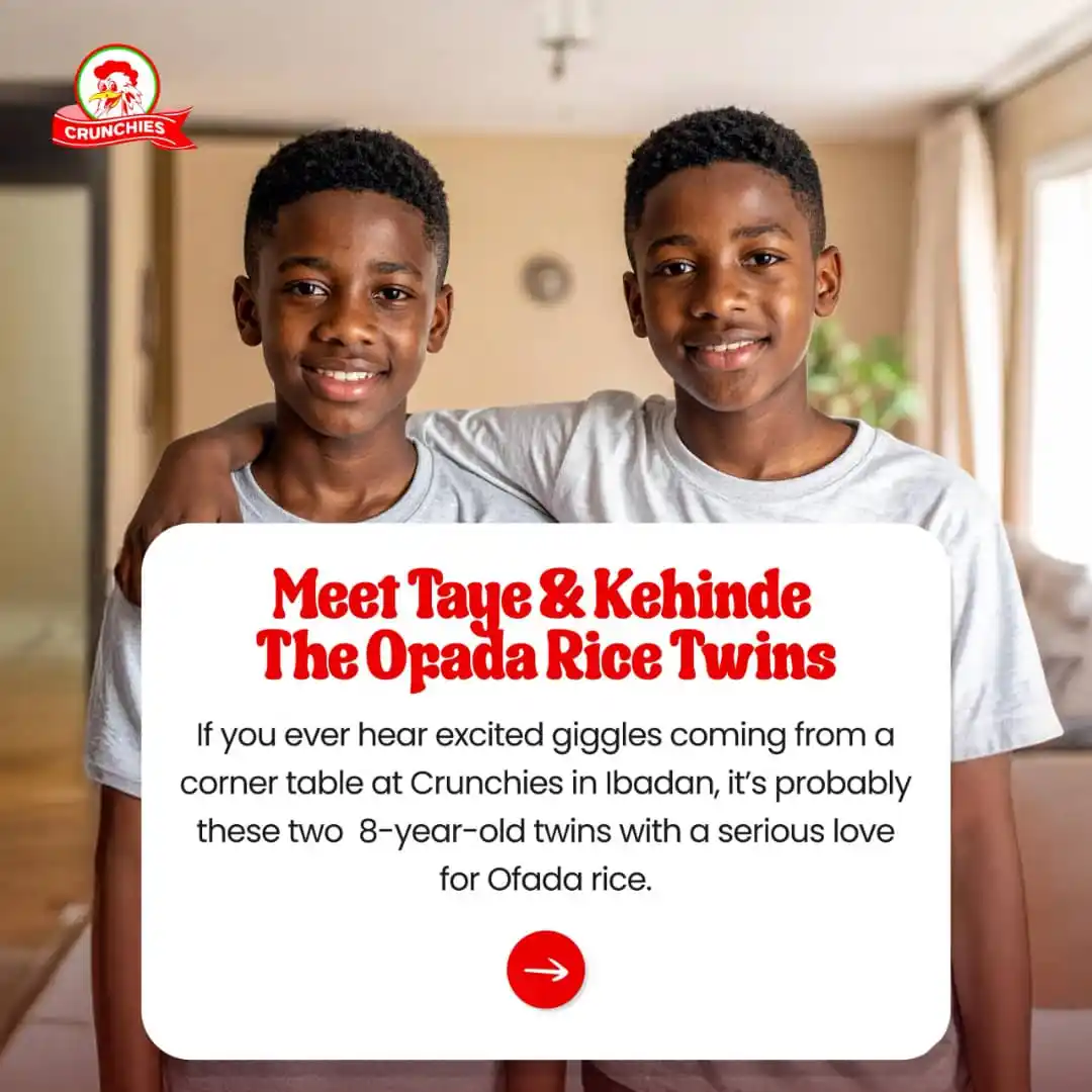 Image from Crunchies Fried Chicken: Just like Taye and Kehinde, you sure have that Crunchies favourite tr...
