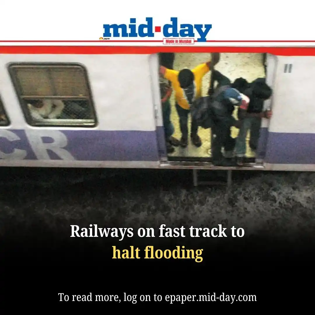 Image from Midday India: *Mumbai’s railway tracks could soon be free from annual monsoon floodi...