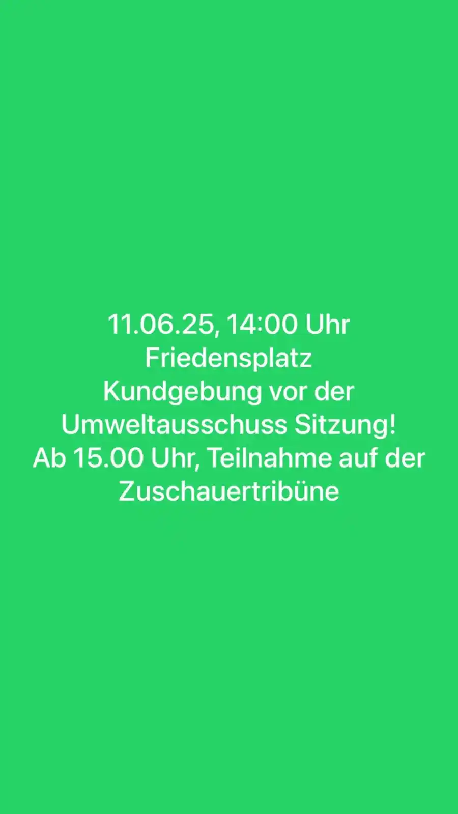 Image from Natürlich Brechten - Schützt die Brechtener Niederung: Nicht vergessen, am Mittwoch startet unsere erste Demo in diesem Somme...